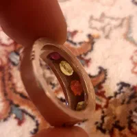 انگشتر گارنت زبرجد یاقوت برمه عتیقه|جواهرات|تهران, فرمانیه|دیوار