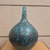 گلدان سفالی لعابی