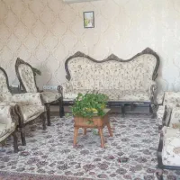 مبل سلطنتی ۹نفره درحدنو چوب منبت کاری