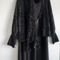 عبای مجلسی دوتکه و شال مجلسی ست