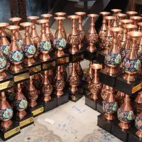 تندیس میناکاری با گلدان سایزبندی