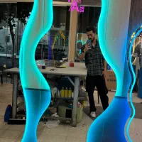 اینه لایت|آینه|قم, آزادگان|دیوار