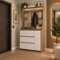 جاکفشی و جالباسی ایستاده مدرن تمام MDF