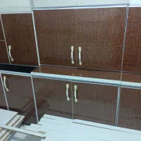 کابینت آماده با درب چوبی و بدنه فلزی، نصب آسان|مصالح و تجهیزات ساختمان|گله دار, |دیوار