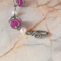 دستبند مروارید سفید و کریستال|بدلیجات|اصفهان, جلالیه|دیوار