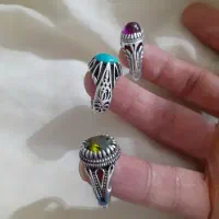 انگشتر نقره فیروزه ۹۲۵ عیار با وزن ۸گرم