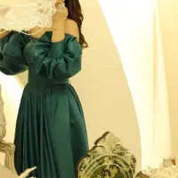 پیراهن ساتن آمریکایی سایز ۳۶ ۳۸