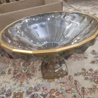 ظرف میوه خوری لب طلایی شامپاینی