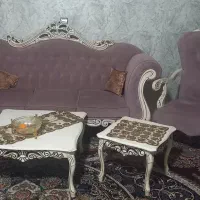 مبل ۷نفره کلاسیک همراه میز ناهارخوری