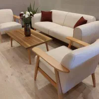 *مبل دسته چوبی مهتاب ۲۳*|مبلمان خانگی و میز عسلی|زاهدان, |دیوار
