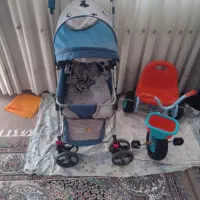 کالسکه کودک دلیجان به همراه سه چرخه