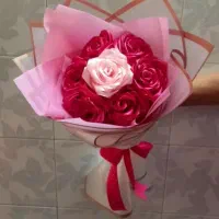 دسته گل روبانی|گل مصنوعی|برازجان, |دیوار