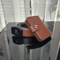 کیف وکمربند ورساچه اصلی نوآکبند/ست کمربند کیف چرمی|کیف، کفش، کمربند|شیراز, شهرک مطهری|دیوار