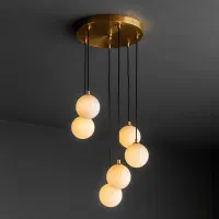 لوستر مدرن خاص طلا آینه مبل اسپرت|لوستر و چراغ آویز|اهواز, ۳۰ متری|دیوار