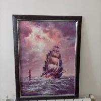 تابلو نقاشی طرح کشتی