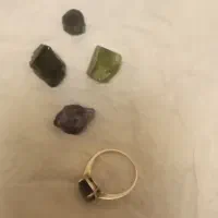 انگشتر نقره وسنگ