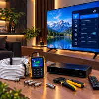 نصب آنتن تلویزیون تنظیم گیرنده دیجیتال