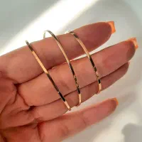 النگو آینه ای طلا 3 درصد