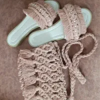 کیف و کفش مکرومه بافی