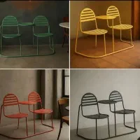 صندلی میز کافه ویلا رستوران ست دونفره بالکن تراس|میز و صندلی غذاخوری|ری, علایین|دیوار