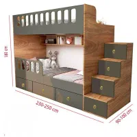 تخت دو طبقه مدل یاسمیت