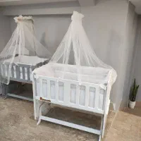 تخت کنار مادر پیرگاردین/سیسمونی آسمان/تولیدی/عمده|تخت و صندلی بچه|کرمانشاه, |دیوار