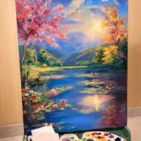 تابلو نقاشی/منظره/رنگ روغن