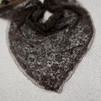 روسری سه گوش دور دانتل