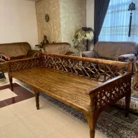 تخت سنتی چوب روس اصل بسیار تمیز بدون خش