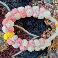 گل برای پیشواز عزیزان از مکه ورزش|گل مصنوعی|سقز, |دیوار