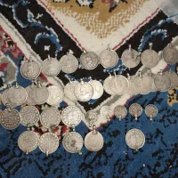 ۴۶ عدد سکه قاجار ۱۷۰ گرم گرمی ۳۳۰