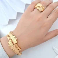 ست دست بند و انگشتر زنانه|بدلیجات|اهواز, کمپلو جنوبی|دیوار