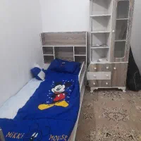تخت کمد وبوفه  نوجوان در حد نو
