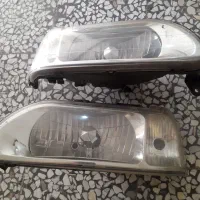 یک جفت چراغ جلوی پراید کاملا سالم
