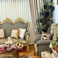 مبل استیل سلطنتی طرح صدف ۹ نفره مناسب جهیزیه|مبلمان خانگی و میز عسلی|تهران, زعفرانیه|دیوار