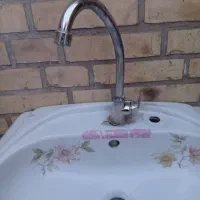 روشویی بزرگ همراه با شیر اهرمی تک ۱۲۰۰|لوازم سرویس بهداشتی|ایذه, |دیوار