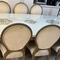 میز ناهارخوری ۸ نفره|میز و صندلی غذاخوری|رشت, نامجو|دیوار