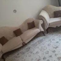 مبل نه نفره بامیزوعسلی قیمت خوب نه ملیون|مبلمان خانگی و میز عسلی|پاوه, |دیوار