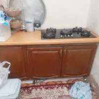 کابینت وگاز رومیزی ۵ شعله سالم