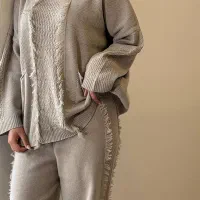 ست بلوز شلوار بافت