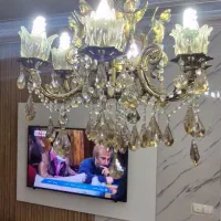 لوستر برنجی اصل ۶ شاخه طرح فرشته|لوستر و چراغ آویز|اسلامشهر, زرافشان|دیوار