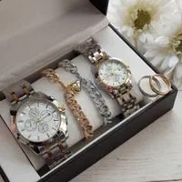 ست ساعت و دستبند حلقه 6تیکه 8697