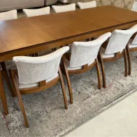 میز ناهارخوری۱۰نفره مناسب جهیزیه نشیمن راحت|میز و صندلی غذاخوری|مشهد, فلسطین|دیوار