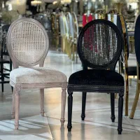 صندلی تالاری پشت حصیری/چوب راش/تولیدکننده