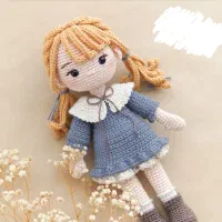فیگور های بافته شده از روی دختر کوچولو ها