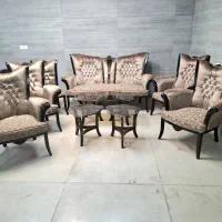 مبل کلاسیک نسکافه ای با میز و عسلی|مبلمان اداری|اصفهان, جلالیه|دیوار