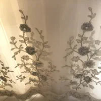 دوعدد پرده دانتل ترک