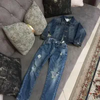 ست کت جین با شلوار برند و کلی لباس