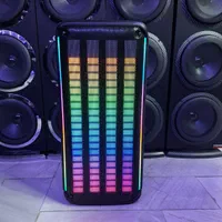 اسپیکر باند شارژی برقی قابل حمل رقص نوردار آکبند|سیستم صوتی خانگی|مشهد, سراب|دیوار