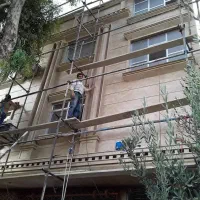 سنگ کاری‌کاشیکاری‌نرده سنگی‌موزایک،لاشه،بتن اکسپوز|خدمات پیشه و مهارت|لاهیجان, رجایی|دیوار